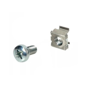 TORNILLO M6 CON TUERCA CANASTILLA PARA RACK O GABINETES