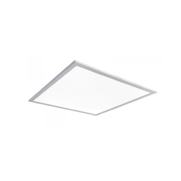 anel LED 60 x 60 cm de luz blanca, ideal para oficinas y espacios comerciales, con diseño ultradelgado y marco blanco.