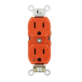 TOMA LEVITON POLO AISLADO NARANJA 15A 125