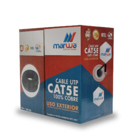 CABLE UTP CAT5E  MARWA EXTERIOR CHAQUETA NEGRA X 305 MTS