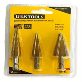 JUEGO DE BROCAS ESCALONADAS X3 PZS UYUSTOOLS