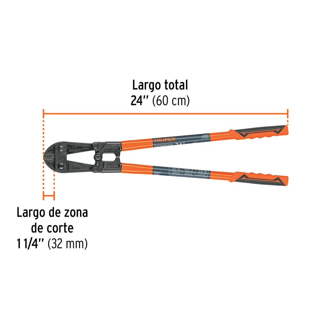 Cortapernos 24" profesional TRUPER - Imagen 3