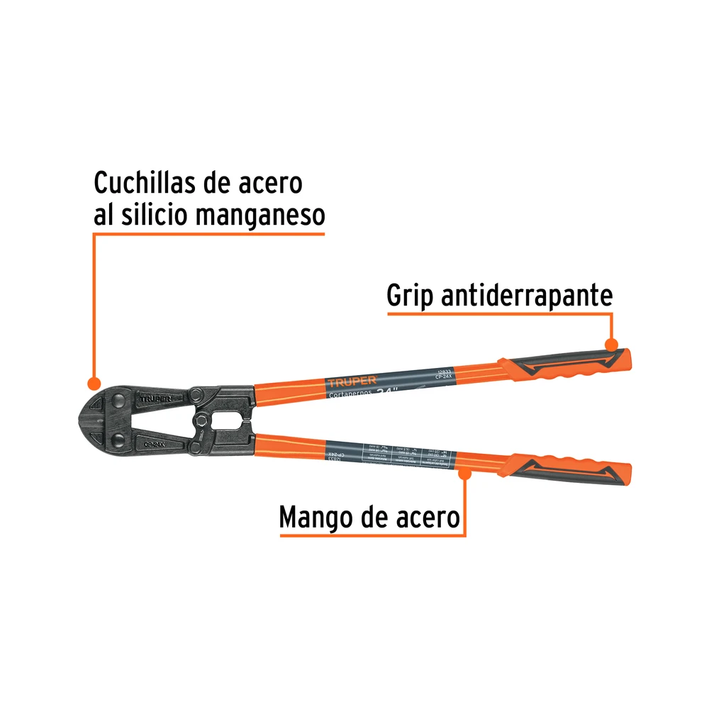 Cortapernos 24" profesional TRUPER - Imagen 2