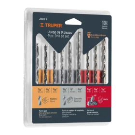 Juego de 9 Brocas Acero Rápido Concreto y Madera Zanco P3 Truper