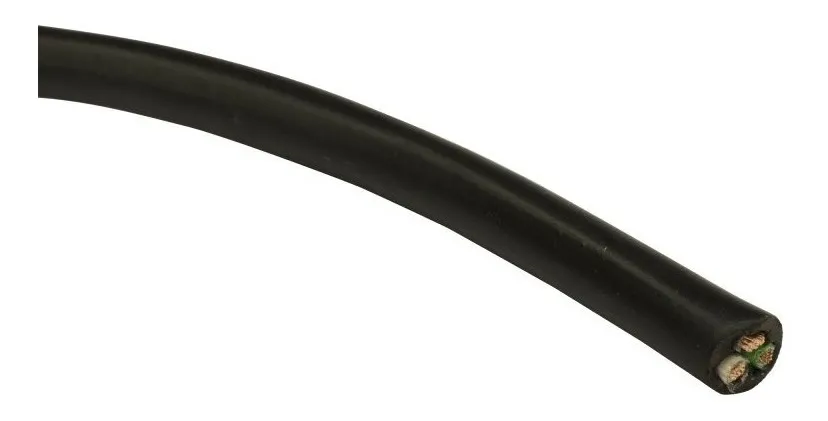 Cable Eléctrico Encauchetado 3x10 Awg Negro X 50 Metros - Imagen 2